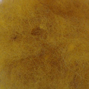 Bewitching Fibers Needle Felting Carded Wool - 8 ounce - Goldenrod