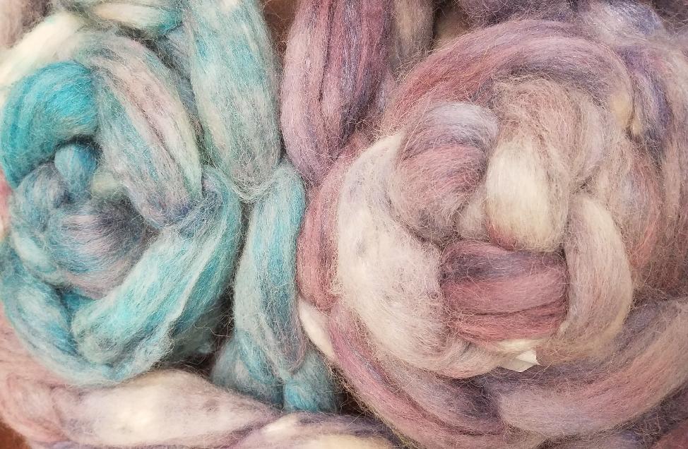 Suri Alpaca and Merino Wool Top by Bewitching Fibers