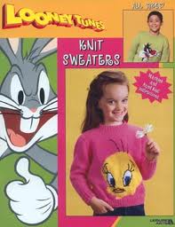 Looney Tunes Knit Sweaters - All Sizes - Machine and Hand Knit Instructions