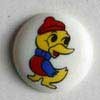#200691 13mm (1/2 inch) Round Novelty Button by Dill - Duck