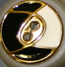 #330289 20mm Full Metal Button by Dill - Gold Plated