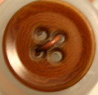 #89004208 15 mm ( 5/8 inch)  Fashion Button - Brown