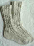 Heartstrings #A17 Toe-to-Cuff Lace Ribbed Socks Pattern