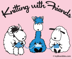 Knitting With Friends Youth T Shirt  by KWF
