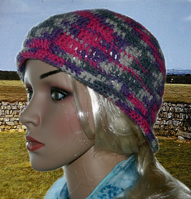 Ivy Brambles Loo-Strife Rolled Brim Crochet Hat...