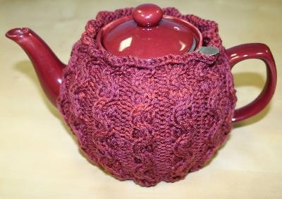 Ivy Brambles Berry Cables Tea Cozy Pattern #66