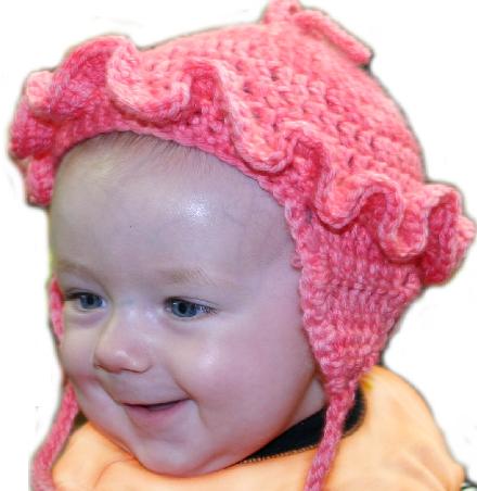 Ivy Brambles Crochet Ruffled Baby Hat Pattern #42