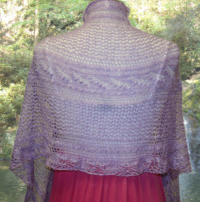 Ivy Brambles Lily of the Valley Silk Shawl