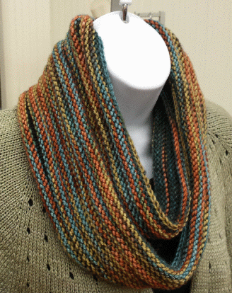 Ivy Brambles Welted Infinity Cowl Pattern