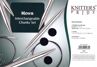 Knitters Pride Nova Interchangeable Chunky Circular Needle Set