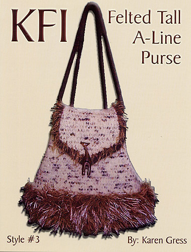 Felted Tall A Line Purse - 03
