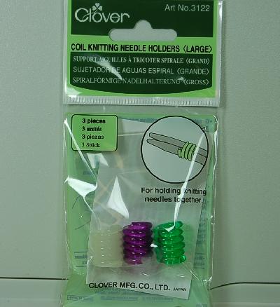Clover #3122 Coil Knitting Needle Holders - Large