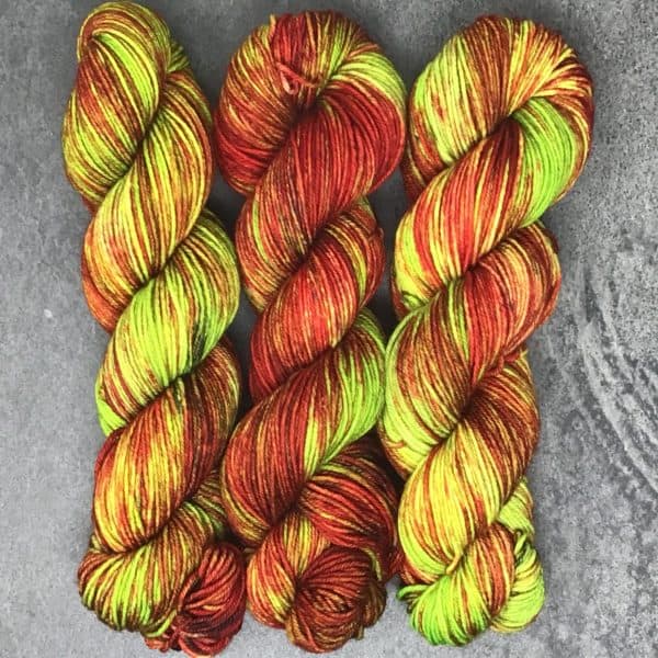 Shirsty Cat Designs BFL Sock Yarn - Bad Apple