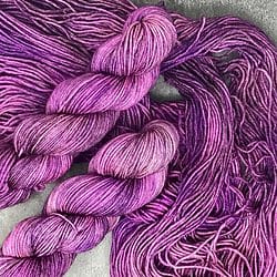 Shirsty Cat Designs BFL Sock Yarn - Purple Rain...