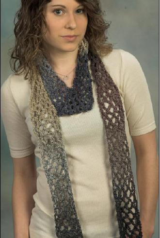 Kudo Crochet Scarf Pattern #395