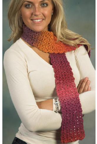 Kudo Baby Petals Crochet Scarf Pattern #396