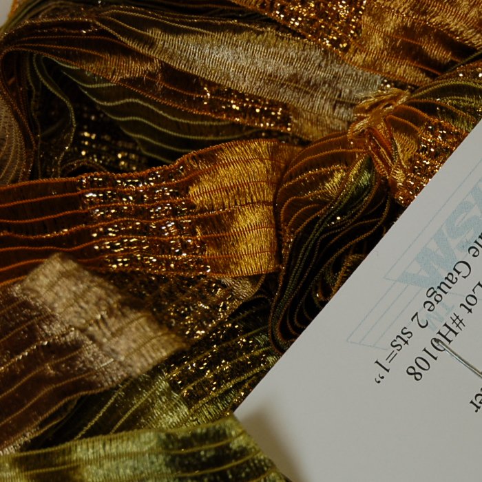 Prism Galaxy Ribbon Yarn Brass Prism Galaxy Ribbon Yarn Brass