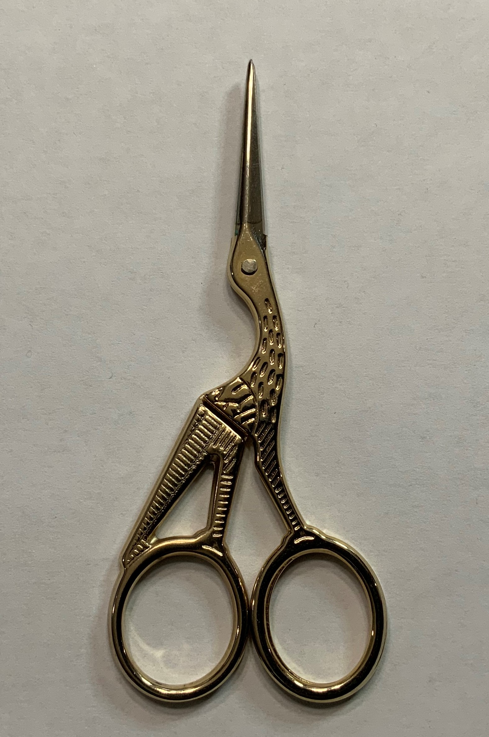 Crane Stork Scissors 4.5 inches - Gold
